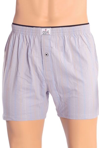 Öts 3'lü Erkek Süprem Boxer Gri (%100 Pamuk)