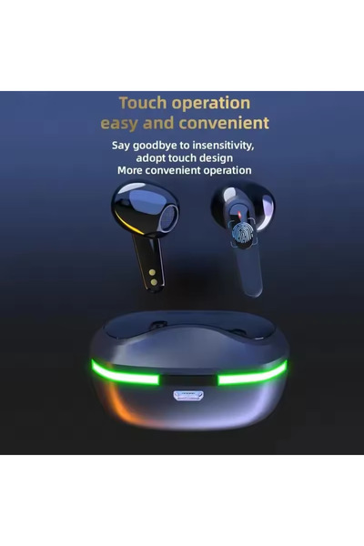 Choice سماعات أذن رياضية لاسلكية بتقنية بلوتوث TWS Pro60، مزودة بميكروفون وخاصية إلغاء الضوضاء، باللون الأسود