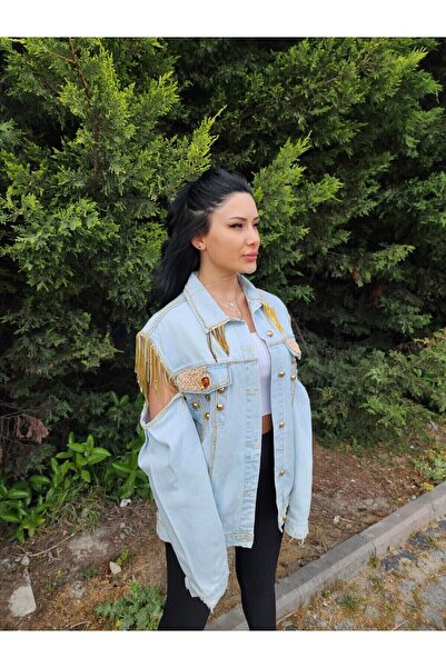 RENGARENG DENİM CEKET-TASARIM ÜRÜN -TAMAMI EL İŞÇİLİĞİDENİM CEKET-TASARIM ÜRÜN -TAMAMI EL İŞÇİLİĞİ