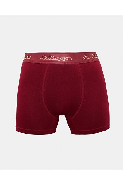 Kappa Logo Kabox Erkek Siyah-Lacivert-Bordo Regular Fit Boxer