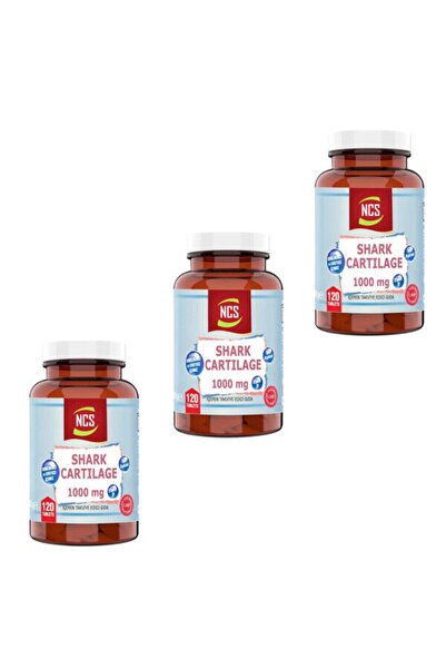 NCS 1000 Mg Shark Cartilage - 120 Tablets, 3 Boxes