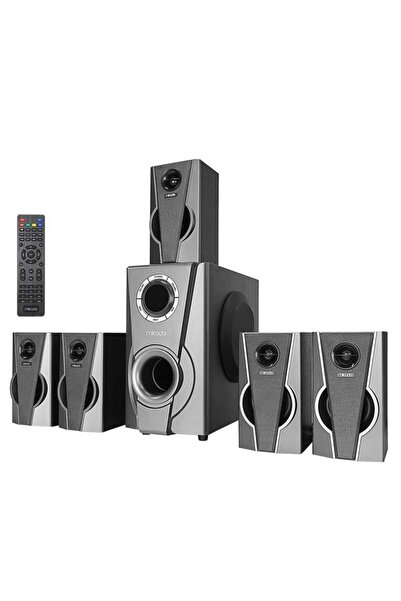 Genel Markalar Md-672Bt 5+1 Bluetooth Speaker 120W Usb+Sd+Fm Destekli Multimedia Ev Sinema Ses Sistemi