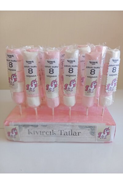 Kıvırcık Tatlar KİŞİYE ÖZEL ETİKETLİ Karışık Şekerleme 10`lu (Marsmallow) PAR...