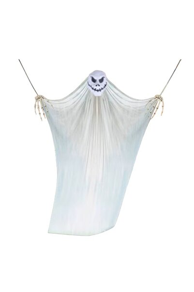 Vohoney Fantomă de Halloween, textil/plastic, negru/alb, 200 x 330 cm