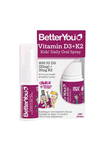 Better You Vitamina D+K2 Kids Oral Spray (15 ml), BetterYou