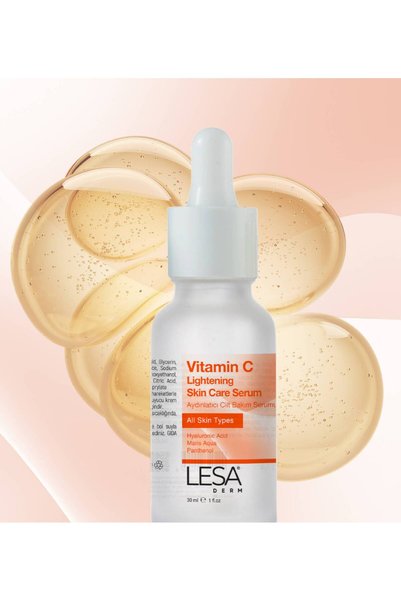 Lesaderm Vitamin C Brightening Skin Care Serum Intense Moisture, Bright Skin, Even Skin Tone, Anti-Aging 30ml