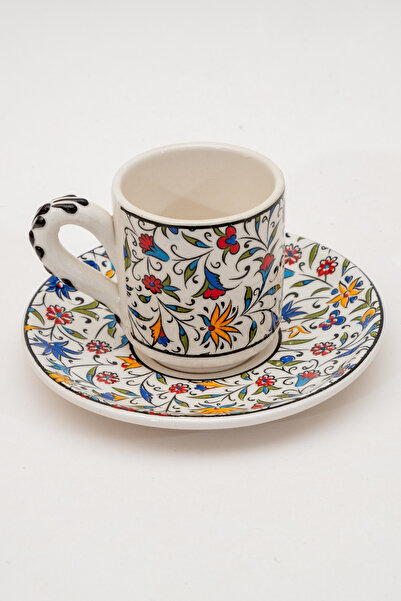 Sarn طقم أكواب منقوشة محليًا مكون من 6 قطع