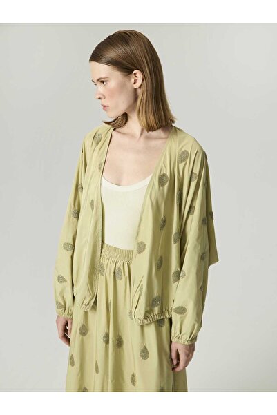 Nocturne Boncuk Brodeli Kimono