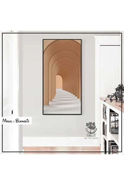 Tablomtr Metal Çerçeveli Gerçek Camlı Tablo Blankbliz 1li Set