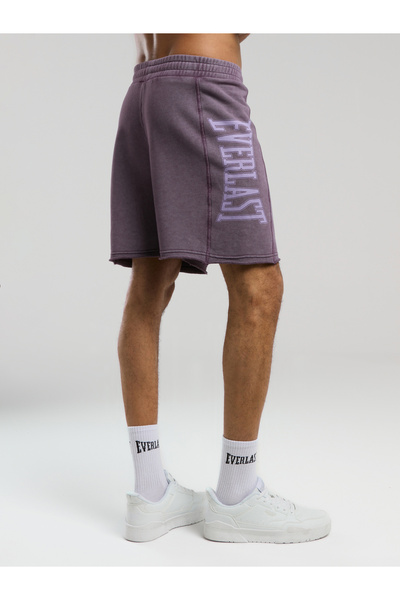 EVERLAST Bronx 1019 Yıkamalı Mor Erkek Şort