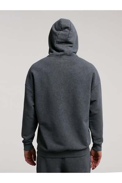 EVERLAST Αυθεντικό ανδρικό φούτερ με κουκούλα Boxing Oversize Anthracite