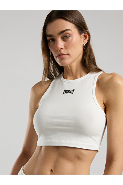 EVERLAST Ever Classics Wmn White Women's Basic Crop Tank Top