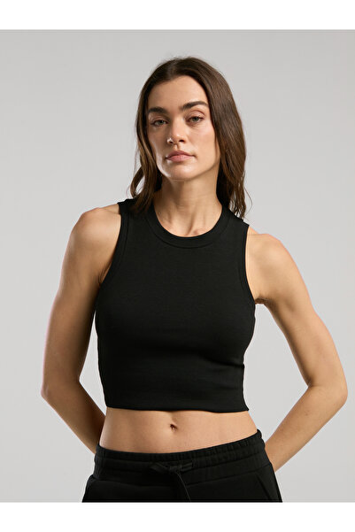 EVERLAST Ever Relaxed Rib Чорна жіноча майка з товстими бретелями