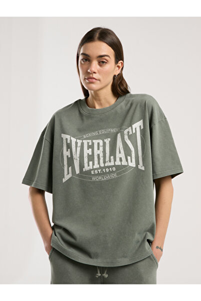 EVERLAST Authentic Boxing Wmn Oversize Khaki Women's T-Shirt