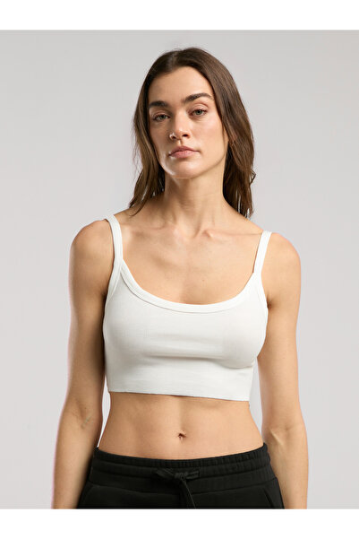 EVERLAST Ever Relaxed Rib  Beyaz Kadın Atlet Büstiyer