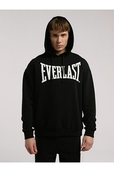 EVERLAST Ever Classics Comfort Черна мъжка суитшърт с качулка