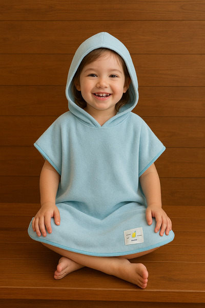 lemonwibe لوتس منشفة بونشو - تصميم أنيق ومريح