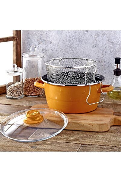 Bonera Enamel Frying Pot-22 Cm