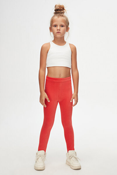 LOVETTI Pomegranate Flower Girls' Corduroy Leggings