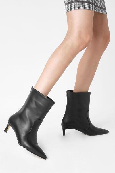 Mio Gusto Siyah Renk Kadın İnce Topuklu Bot
