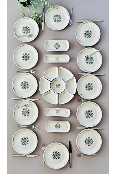 QUEEN Efsun serisi 12 kişilik 23 parça Kahvaltı takımı