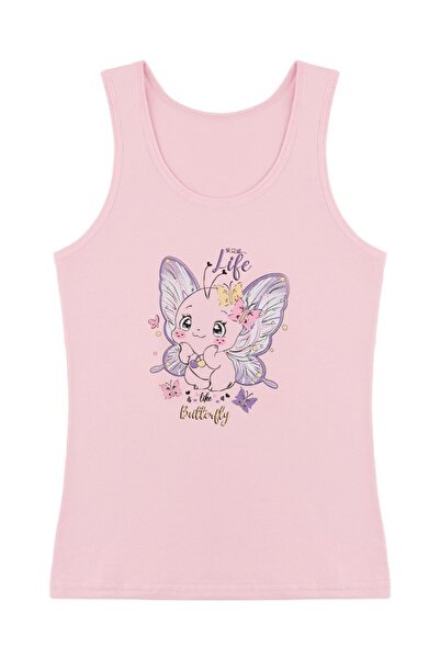 Donella 5'li Renkli Baskılı Kız Çocuk Atlet 4971PB103