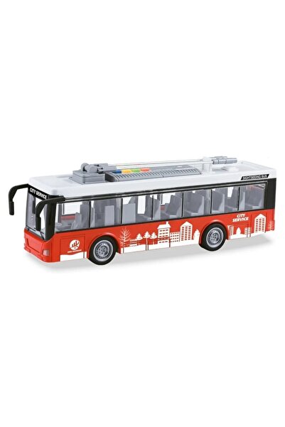 indiggo Trolleybus with lights and sounds, scale 1:16, red, 26 cm
