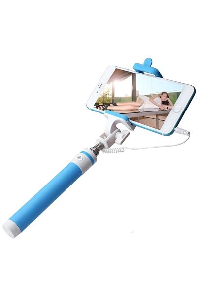 Piranha 5443 Mavi Selfie Çubuğu & Özçekim Çubuğu