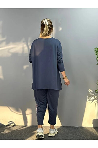 ARONA Mdb Women's Two Thread Viscose Cotton Fabric Double Suit with Embroidery Detail