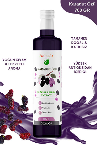 Özüdoğa Pestisit Içermez Analizli Karadut Özü Katkısız %100 Doğal 700 gr Şeke...