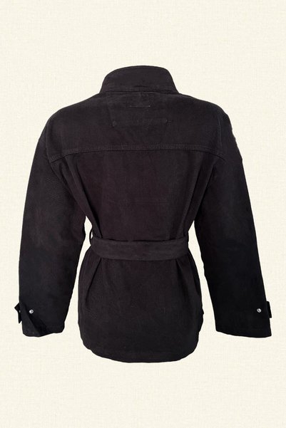 GZ Design Silver Embroidered Black Color Jean Jacket