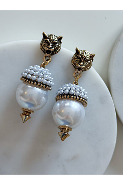 CHARMLUCKY İNCİ ASLAN KÜPE