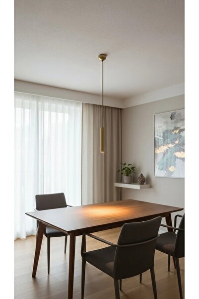 MYSTERY PEGAİ günışığı boru tipi Dekoratif Metal Tavan Ayna Sarkıt Tekli Siyah Modern Iç Mekan (ampullü)