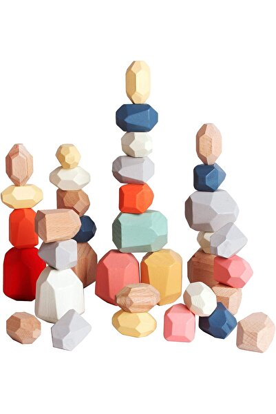 OEM Montessori interactive and educational wooden toy set, 36 Multicolored Pieces, age +2 years, by