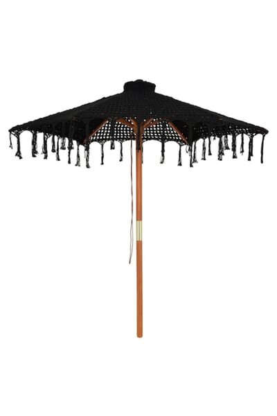 Maison Mex Umbrelă de grădină/terasă, COMINO, H.210 A.200 cm, /negru