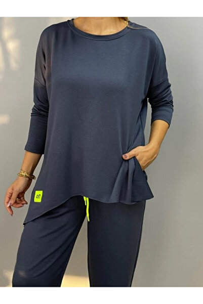 ARONA Mdb Women's Two Thread Viscose Cotton Fabric Double Suit with Embroidery Detail