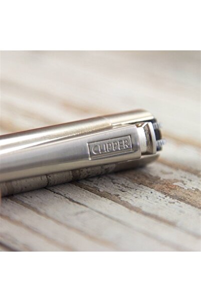 Genel Markalar İsme Özel Clipper Marka Metal Çakmak Mat Metalik