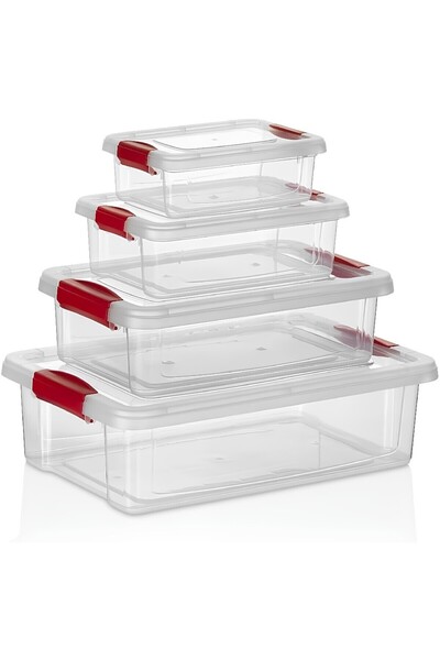 ESTREND Rectangular Leakproof Food and Food Storage Container Set of 4
