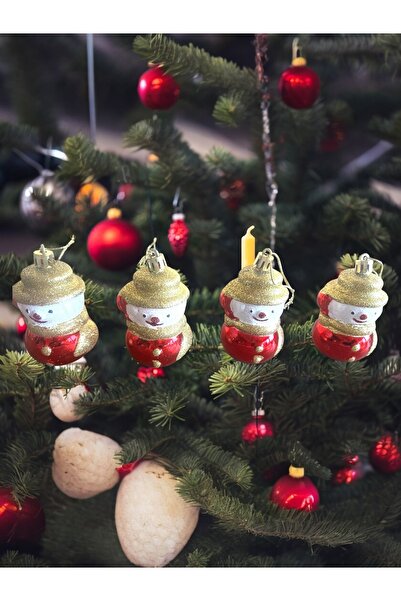 Yenigeldi 3 Adet Kardan Adam Figürlü Yılbaşı Ağacı Süsü – Simli Dekoratif Noel Süsleri