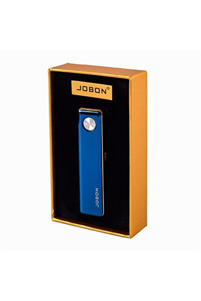 Genel Markalar Kişiye Özel Usb Şarjlı Rezistanslı Metal Lüx Çakmak (Mavi)