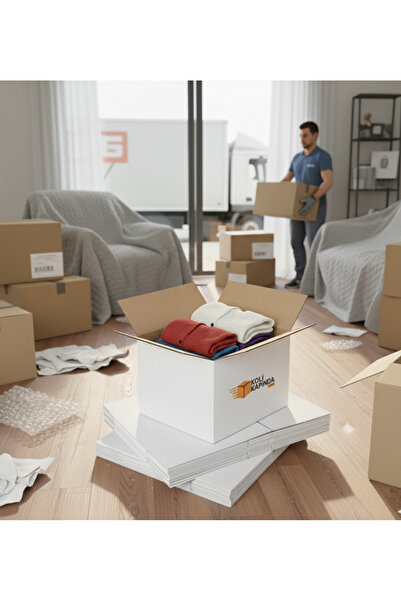 BOXMASTER-KOLİKAPINDA Çift Oluk Taşıma Kolisi Beyaz 1.KALİTE-GRAMAJLI (40x40x...