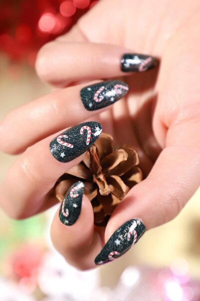 Flash Tattoos® Eat Drink Be Cozy Kış Temalı Su Transferli Tırnak Dövmesi