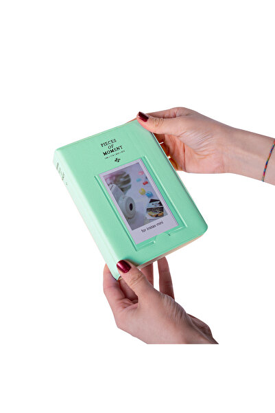 Nobbystar ألبوم صور بولاكارت إنستاكس أزرق نعناعي بسعة 65 صورة مع نافذة