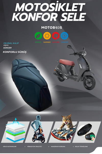 Motobros غطاء مقعد كرسي مريح متوافق مع كوبا بلو بيري