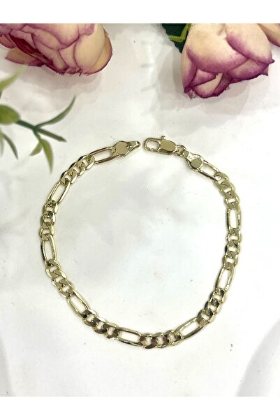 XUPING JEWELRY Özel Seri Figaro Çelik Zincir Bilekli (14K GOLD -19CM)