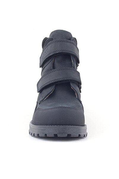 Rakerplus Pixel Справжня шкіра Чорний нубук Чоловічі дитячі черевики на липучках