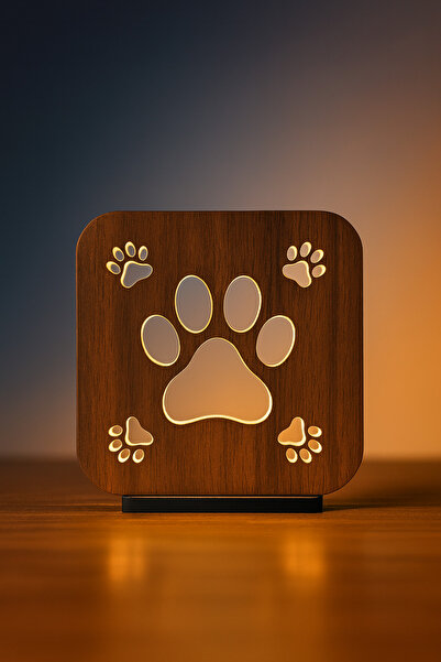 Wooden Illuminated Children Young Adult Room Stylish Design Night Light Gift Personalized