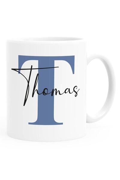 hediyerengi Isme Özel Harfli Kupa Bardak