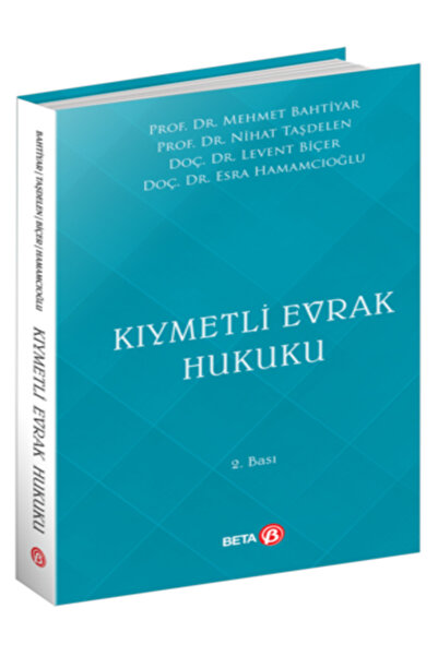 Beta Yayınevi Kıymetli Evrak Hukuku