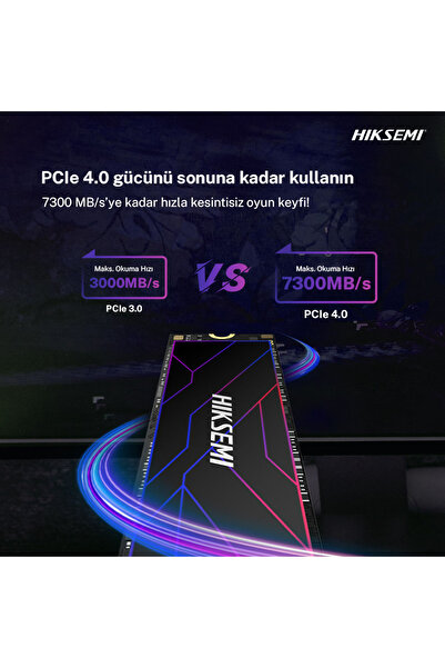 Hiksemi Future Lite 4TB 7300MB/s - 6200MB/s Gen4x4 PCI-e NVMe M.2 2280 SSD